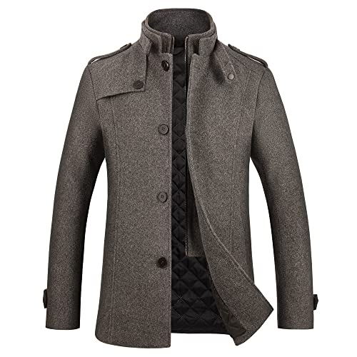 Amazon.com: WULFUL: Mens Wool Coat